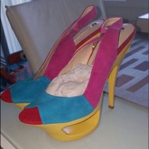 Gianmarco Lorenzi colorblock  platforms